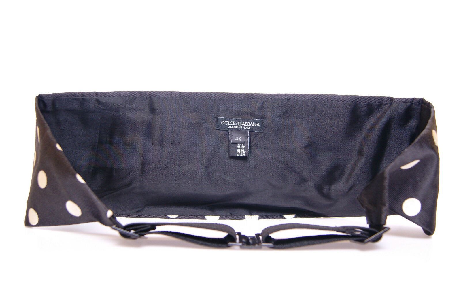 Dolce & Gabbana Black Waist Smoking Tuxedo Cummerbund Belt | Regal Royce