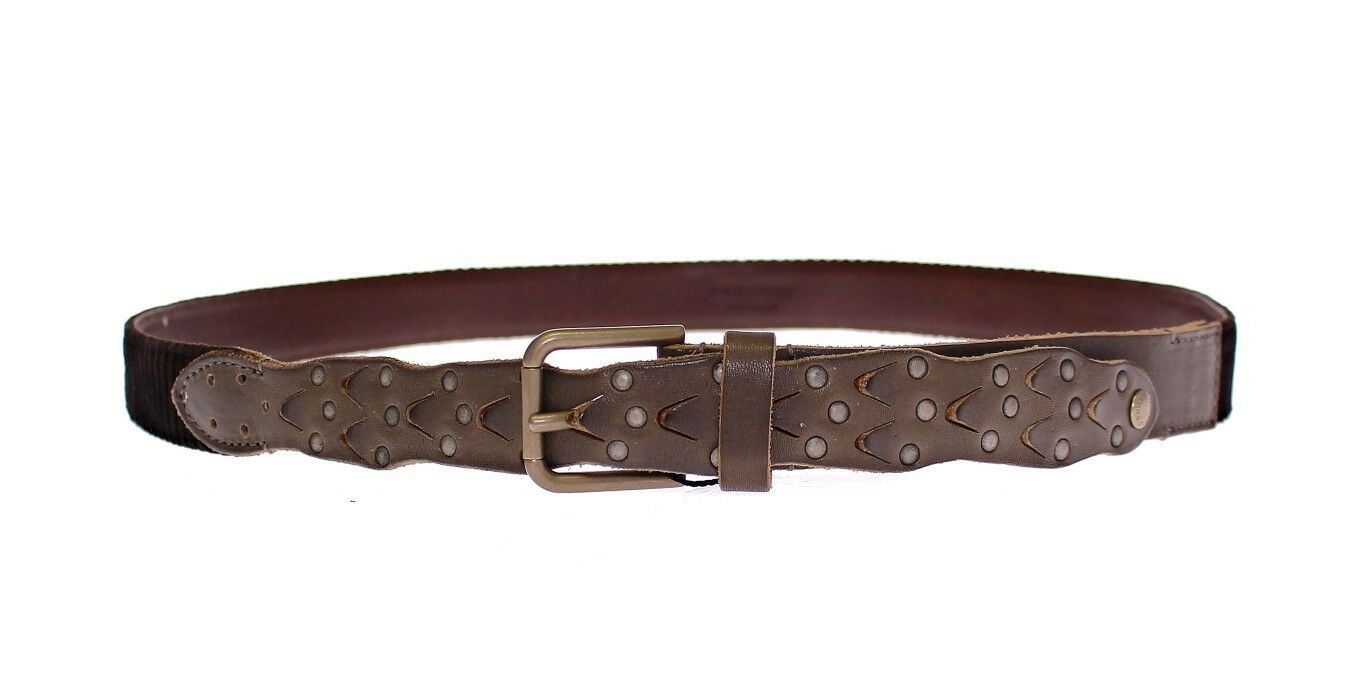 Dolce & Gabbana Brown Leather Logo Cintura Gürtel Belt | Regal Royce