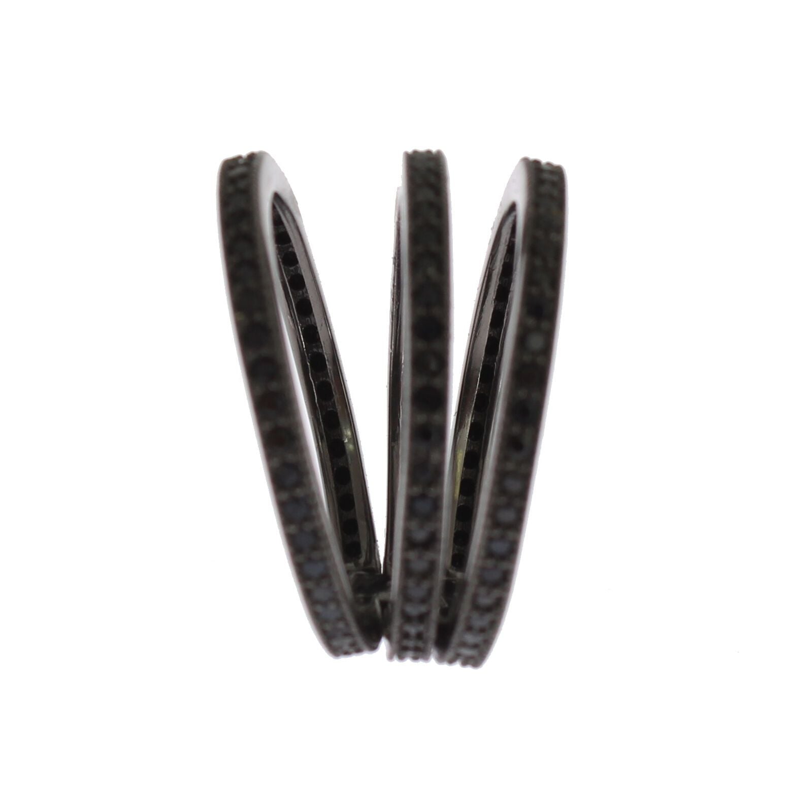 Nialaya Black CZ 925 Sterling Silver Womens | Regal Royce