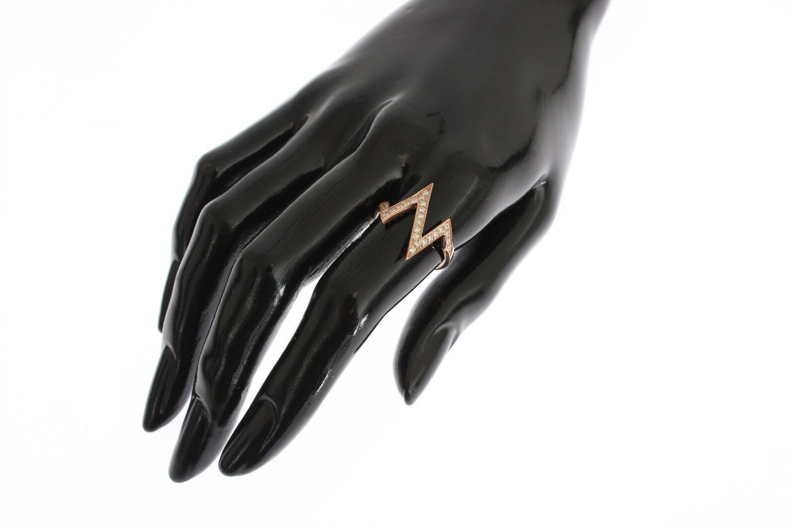 Nialaya Pink Gold 925 Silver Womens Clear Ring | Regal Royce