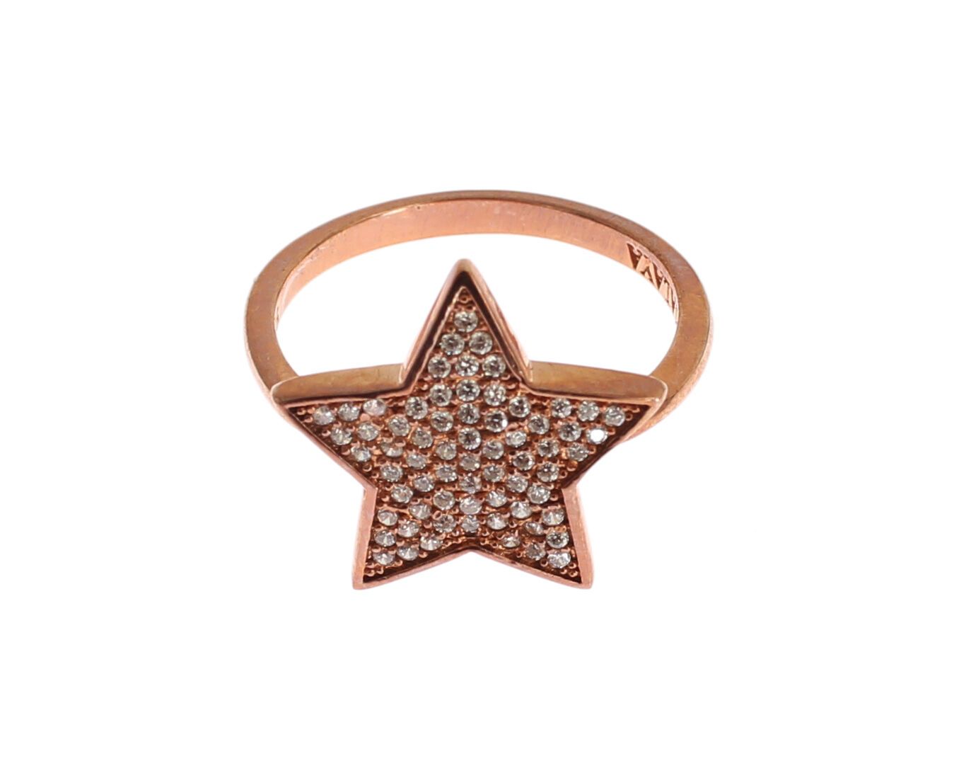 Nialaya Womens Clear CZ Star 925 Silver Ring | Regal Royce