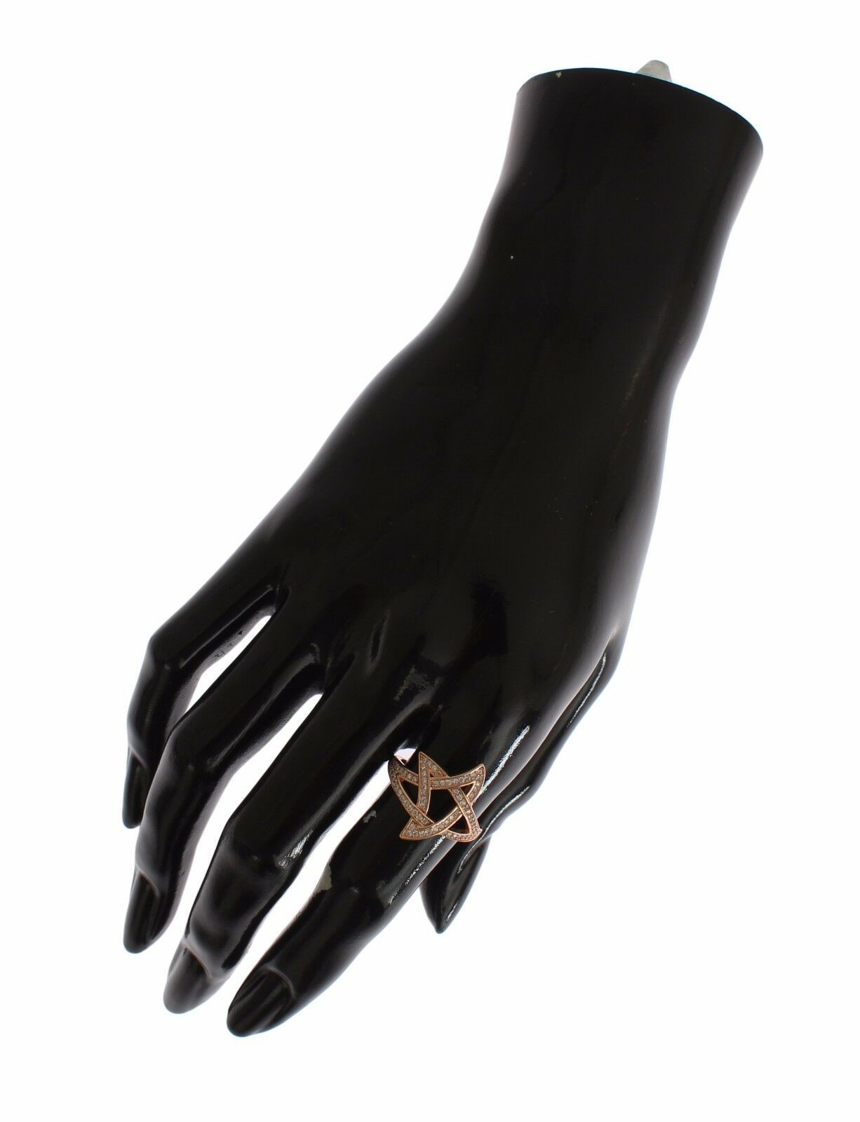 Nialaya Womens Clear CZ Gold 925 Silver Ring | Regal Royce