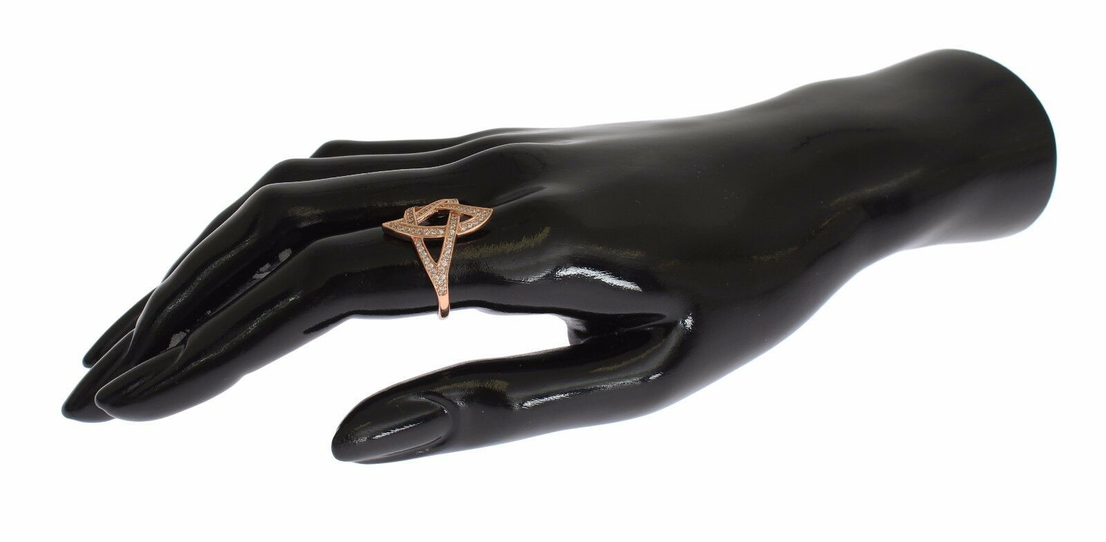 Nialaya Womens Clear CZ Gold 925 Silver Ring | Regal Royce