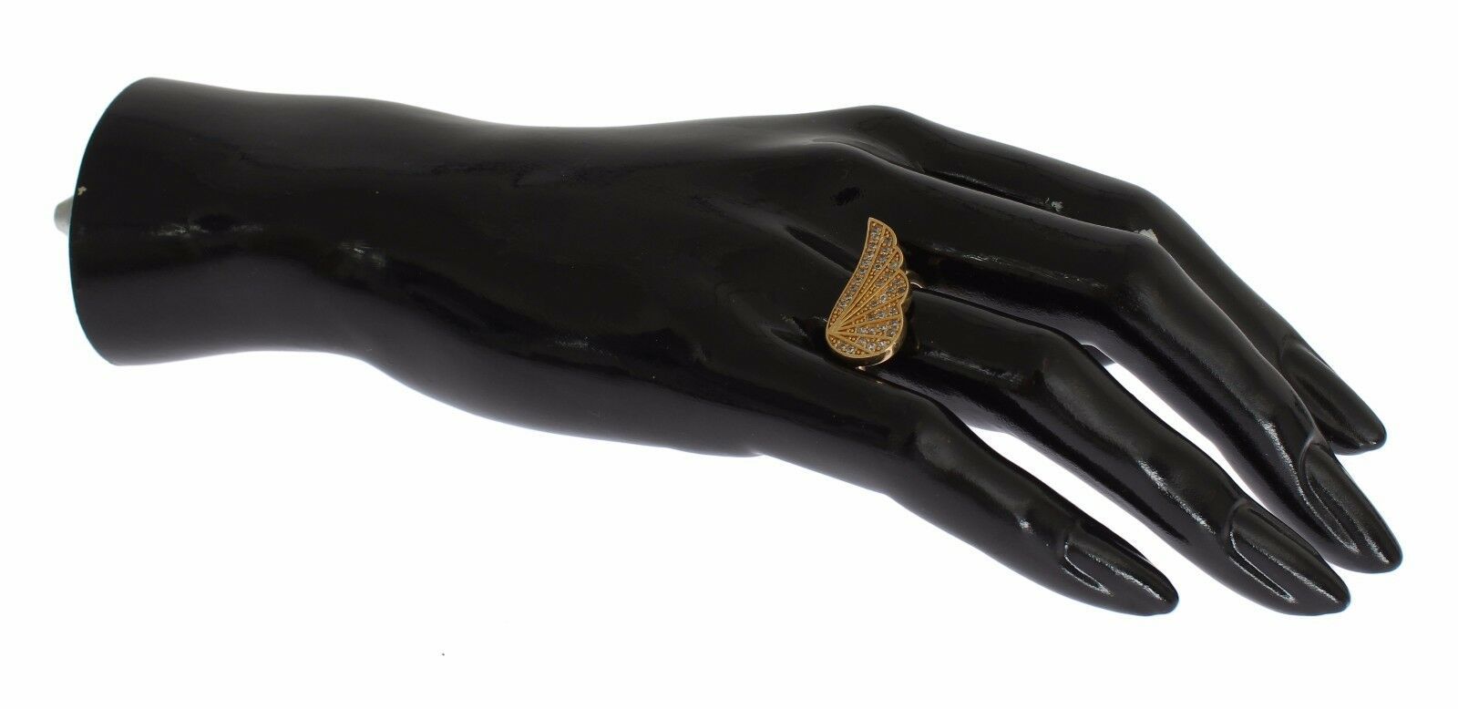 Nialaya Womens Clear CZ Gold 925 Silver Authentic Ring | Regal Royce