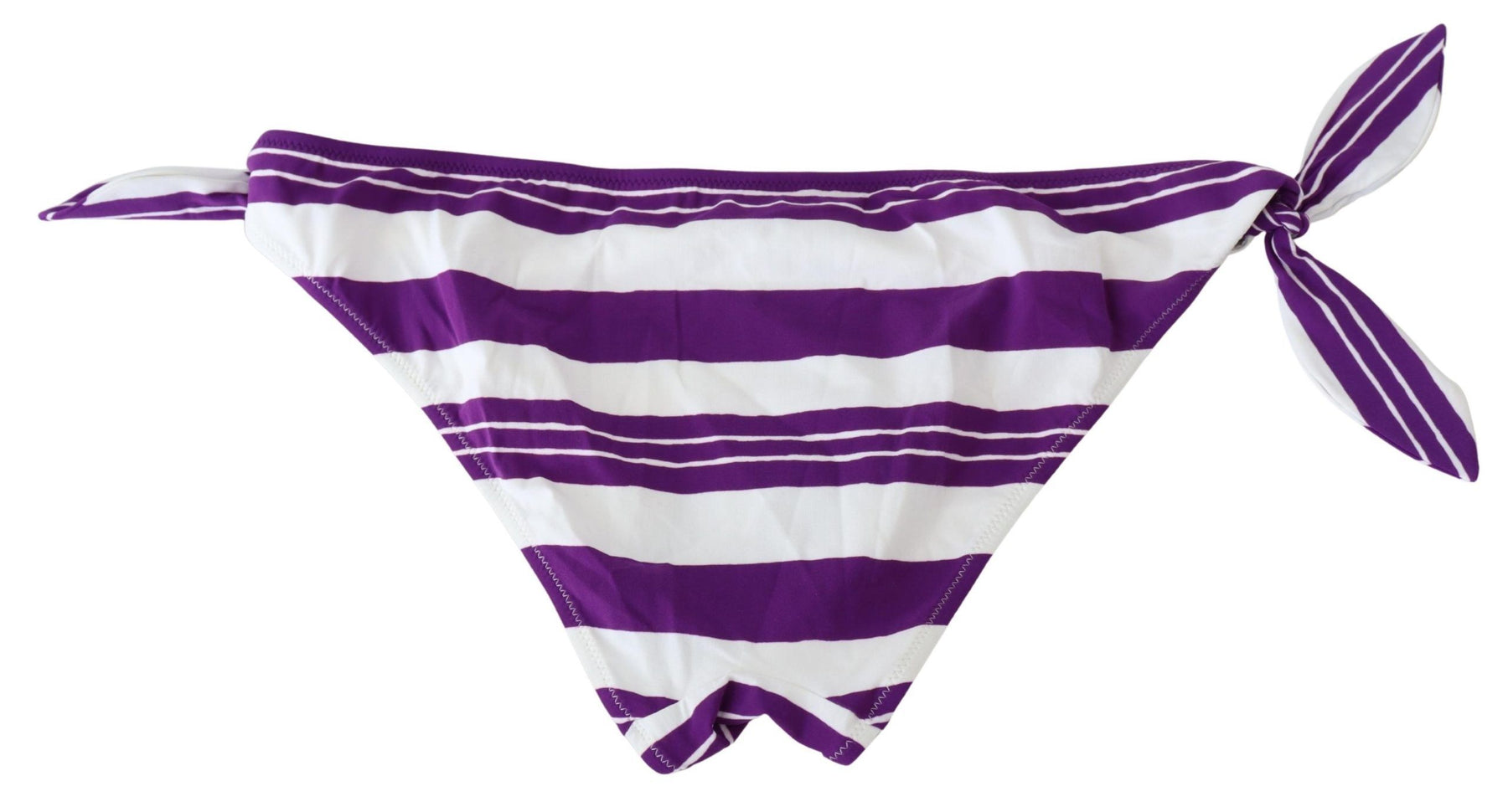 Dolce & Gabbana Purple White Stripes Beachwear Bikini Bottom | Regal Royce