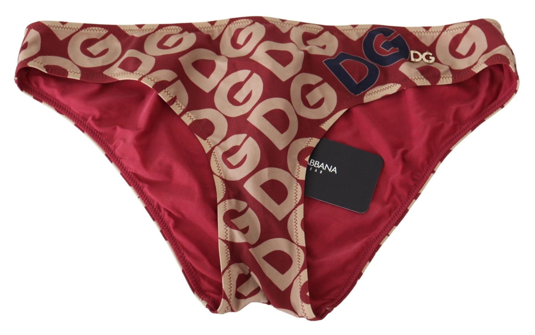 Dolce & Gabbana Multicolor DG Logo Print Bottom Beachwear Bikini Swimsuit | Regal Royce