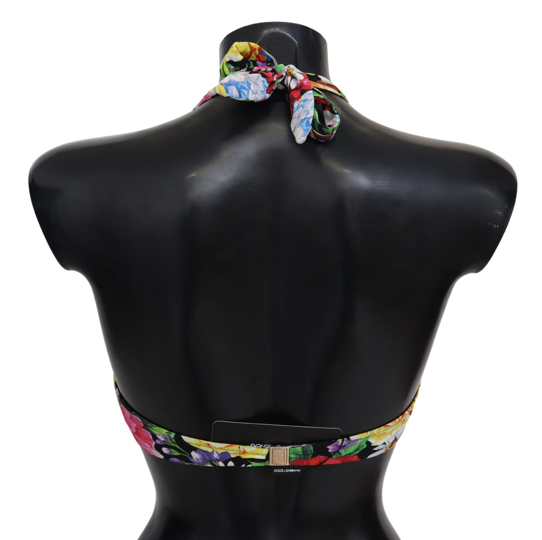 Dolce & Gabbana Multicolor Floral Print Swimwear Bikini Tops | Regal Royce