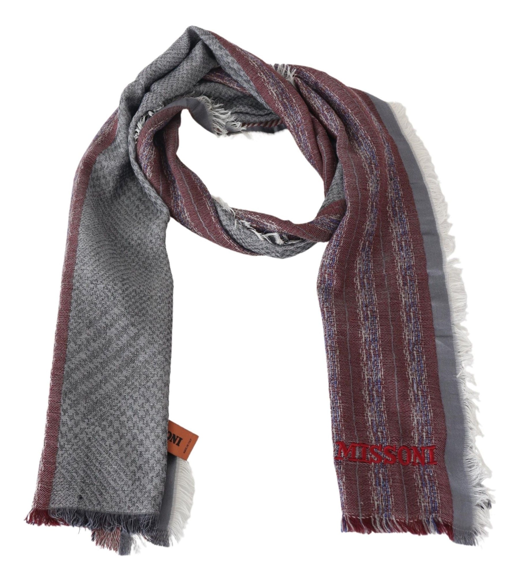 Missoni Multicolor Wool Striped Unisex Neck Wrap Shawl Scarf | Regal Royce