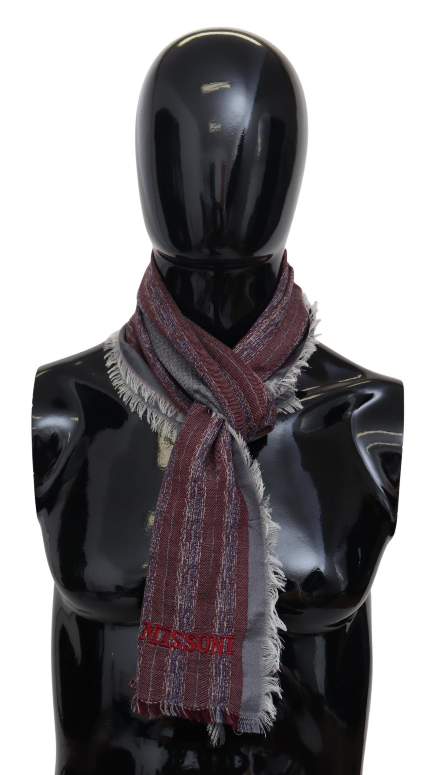 Missoni Multicolor Wool Striped Unisex Neck Wrap Shawl Scarf | Regal Royce