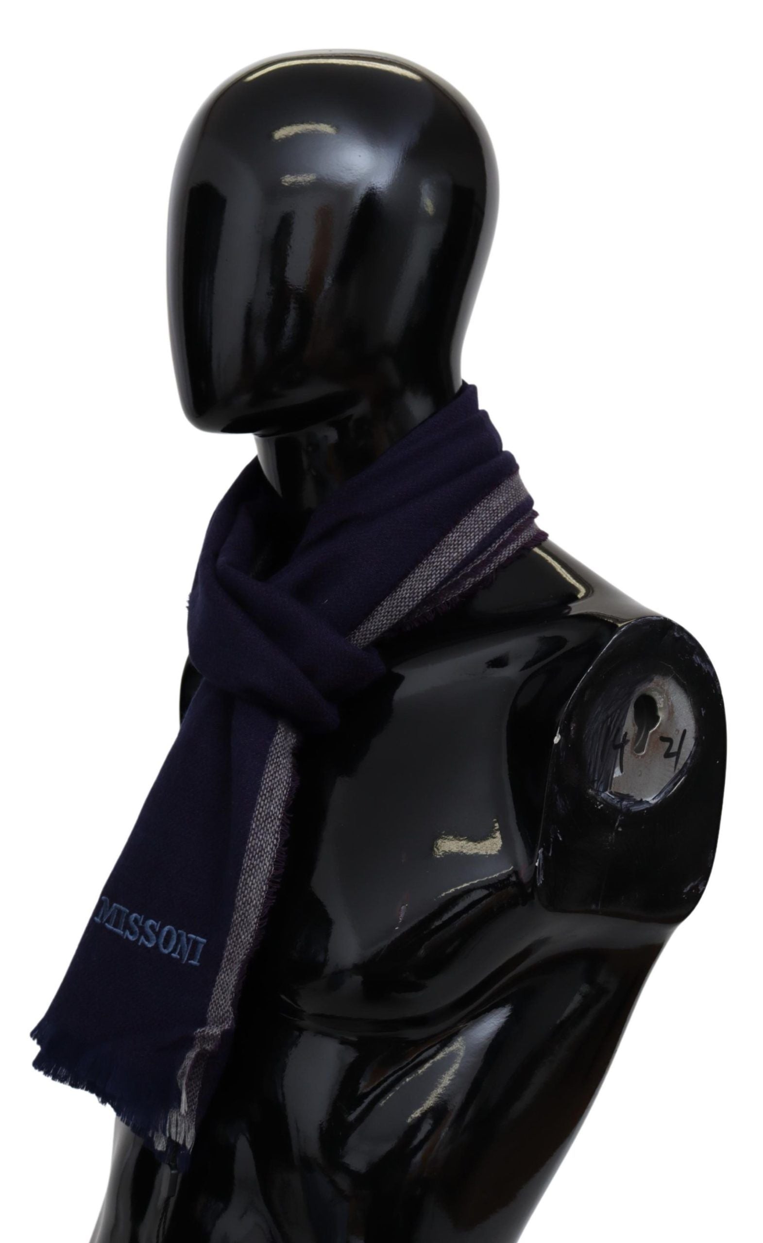 Missoni Multicolor Striped Wool Unisex Wrap Fringes Scarf | Regal Royce