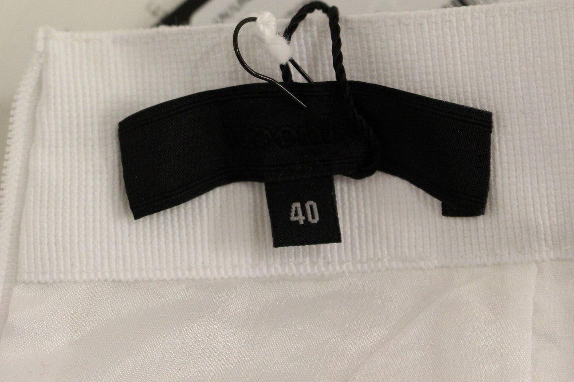 Koonhor White Sequined Straight Pencil Skirt | Regal Royce