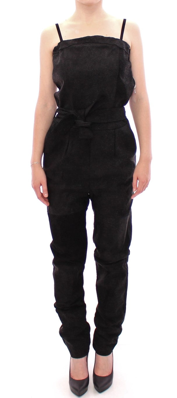 La Maison du Couturier Black Leather Jumpsuit | Regal Royce