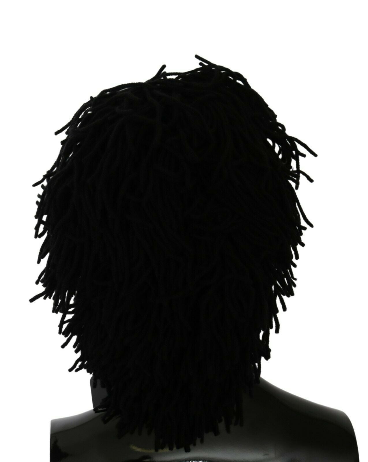 Dolce & Gabbana Black White Knitted Cashmere Animal Design Hat | Regal Royce