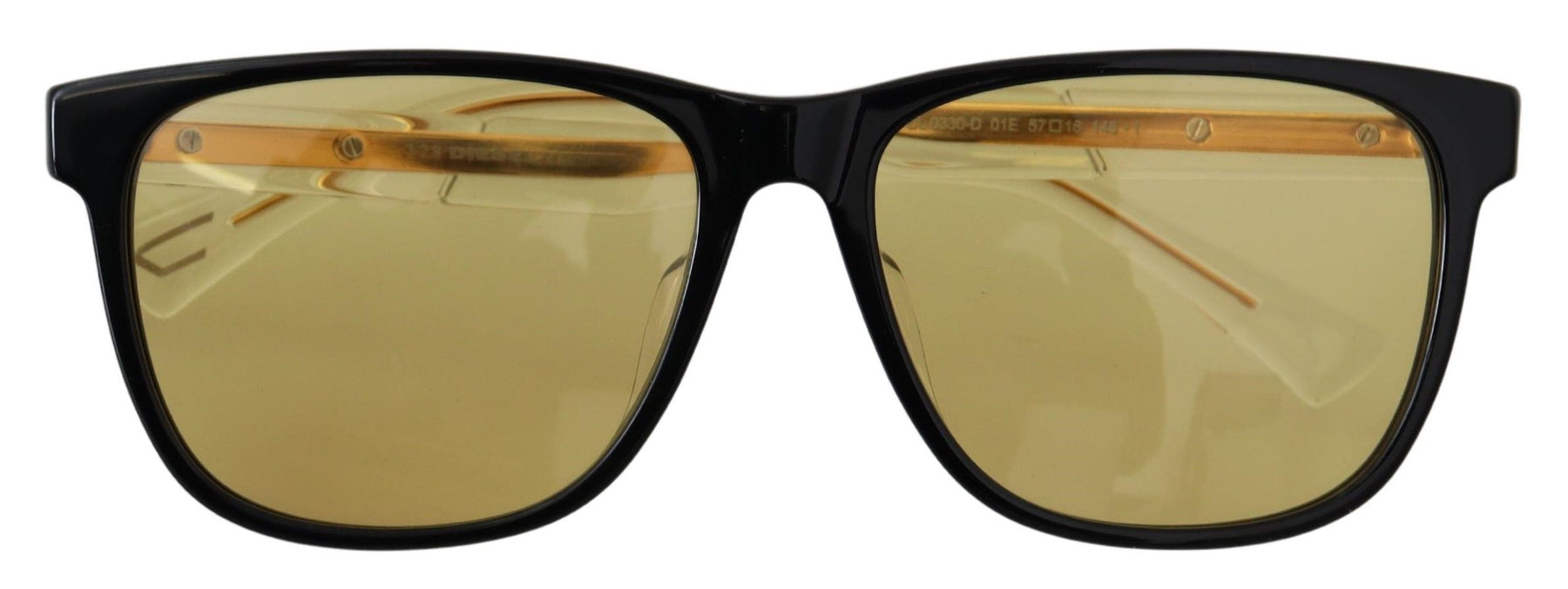 Diesel Black Frame DL0330-D 01E 57 Yellow Transparent Lenses Sunglasses | Regal Royce