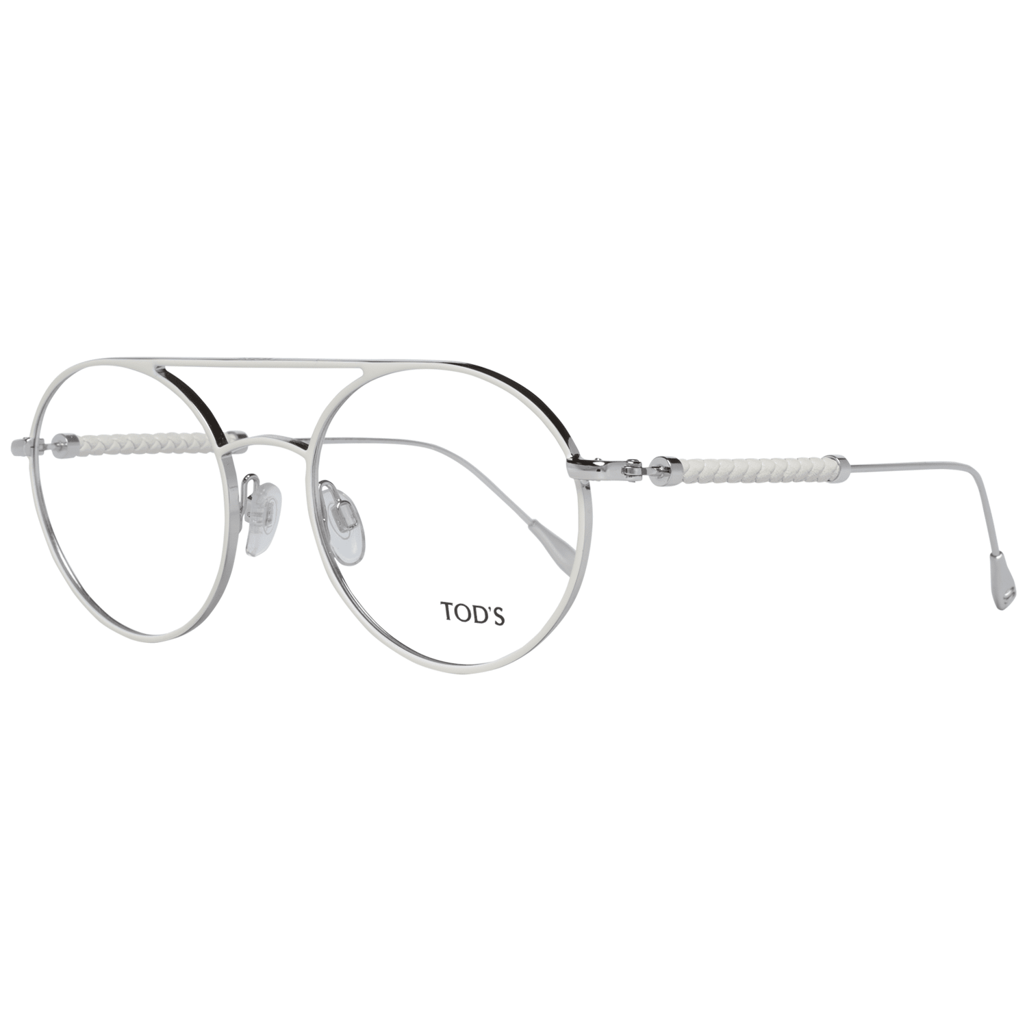 Tod's White Metal & Leather Glasses (Frames) | Regal Royce