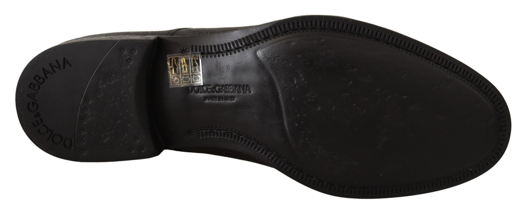 Dolce & Gabbana Black Leather Lace Up Mens Formal Derby Shoes | Regal Royce