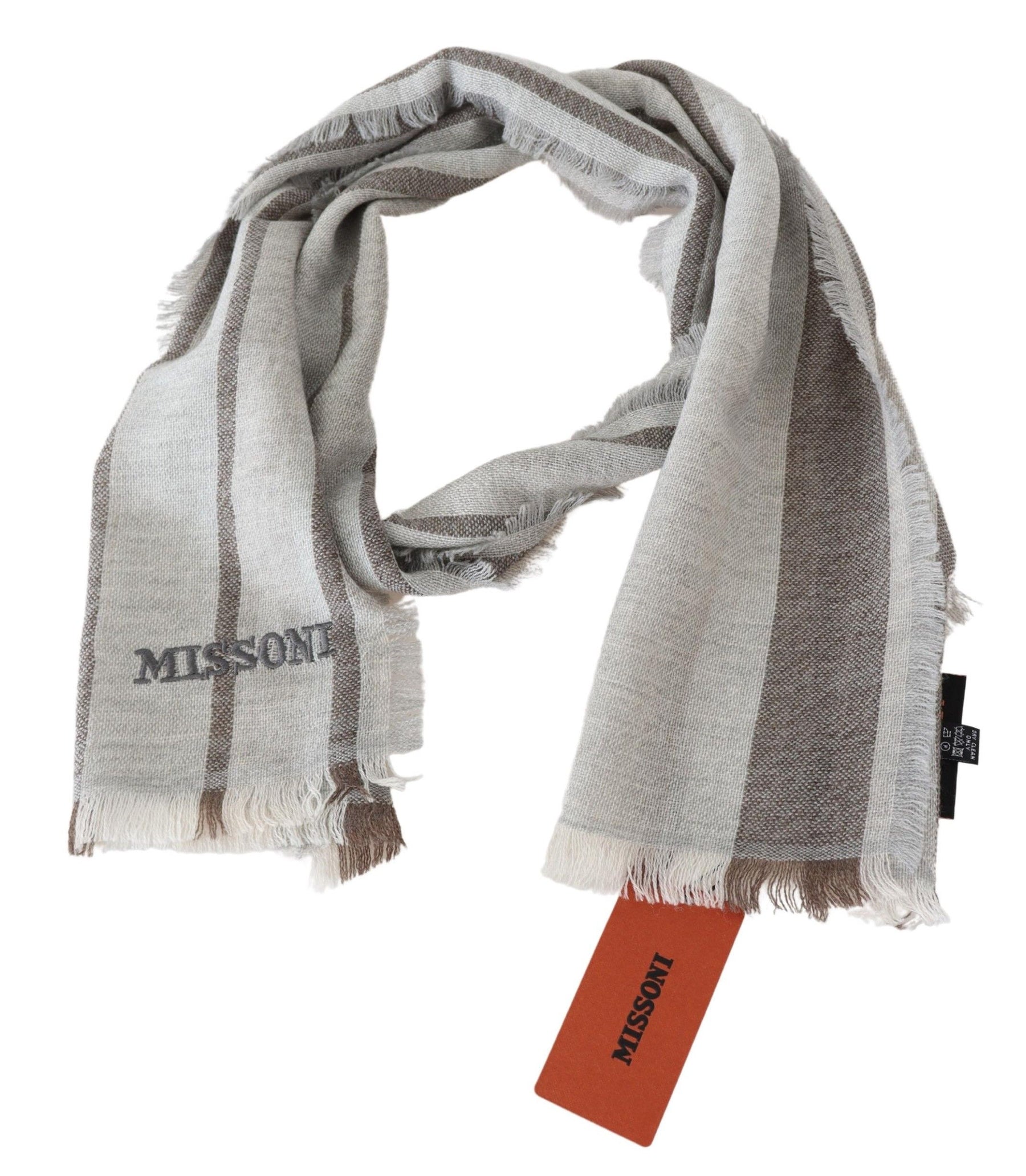 Missoni Multicolor Striped Wool Unisex Neck Wrap Scarf | Regal Royce