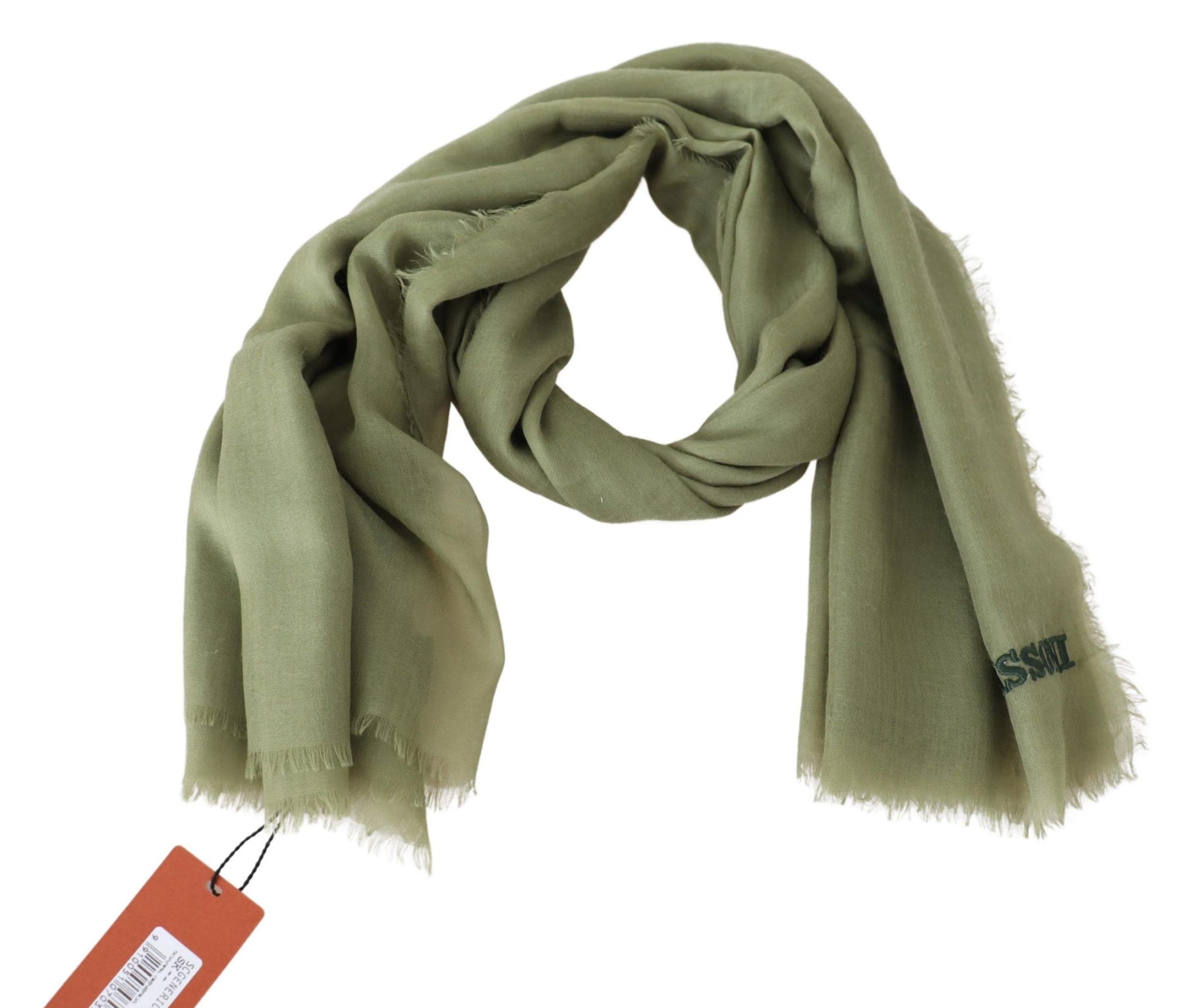 Missoni Green Cashmere Unisex Neck Wrap Scarf | Regal Royce