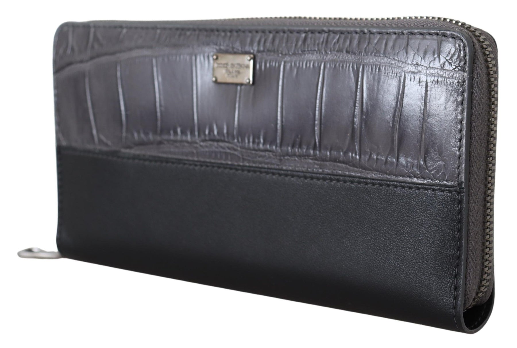 Dolce & Gabbana Black Zip Around Continental Clutch Leather Wallet | Regal Royce