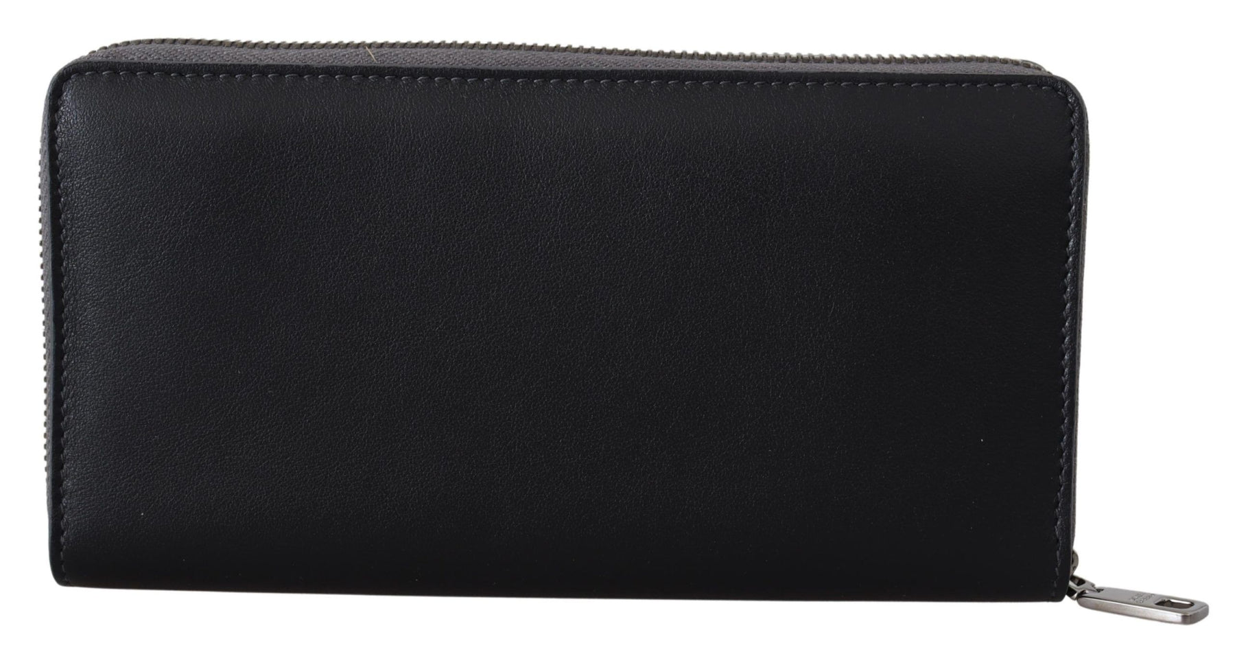 Dolce & Gabbana Black Zip Around Continental Clutch Leather Wallet | Regal Royce