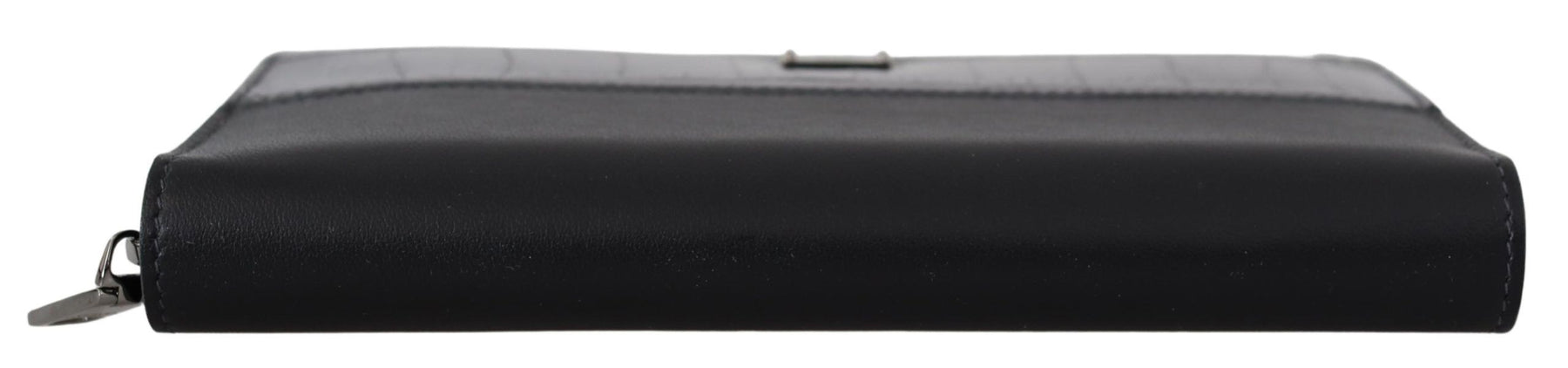 Dolce & Gabbana Black Zip Around Continental Clutch Leather Wallet | Regal Royce