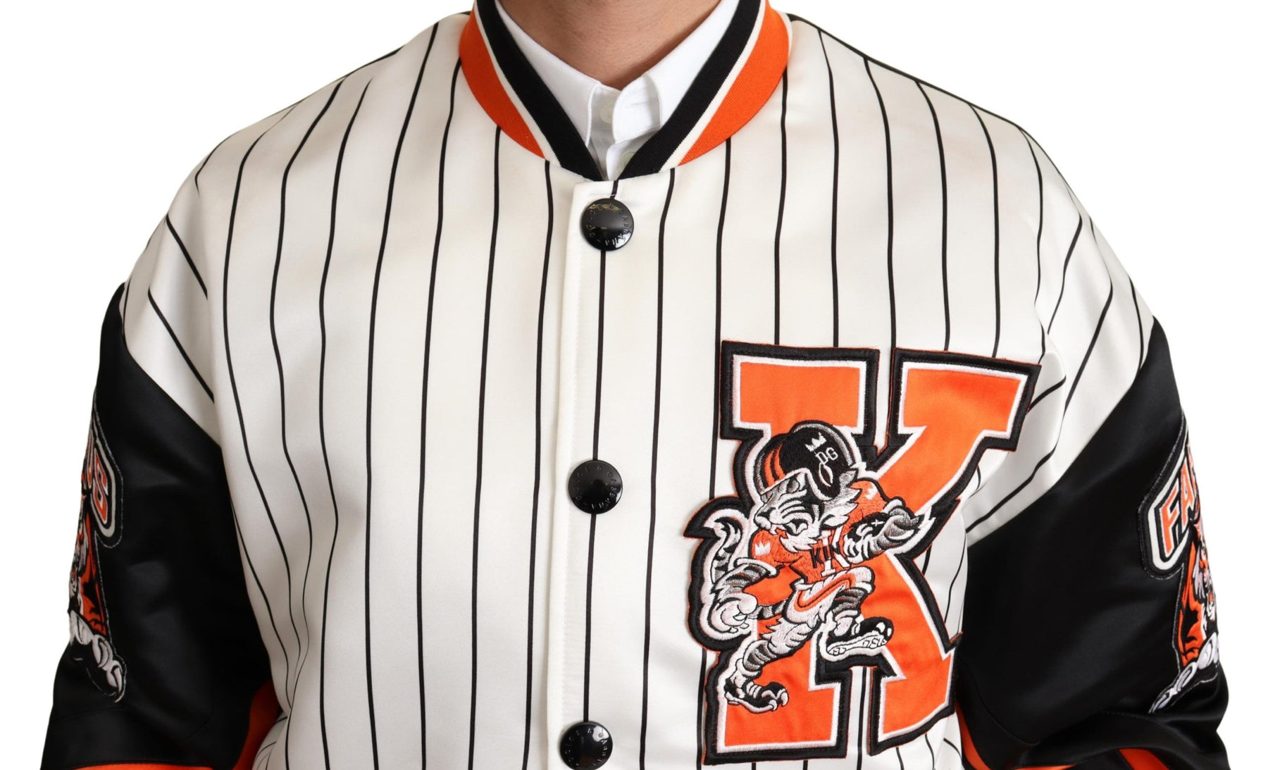 Dolce & Gabbana Multicolor Bomber King Logo #DGMILLENNIALS Jacket | Regal Royce