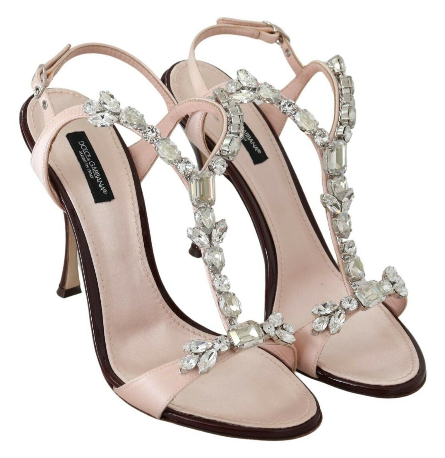Dolce & Gabbana Pink Crystals Heels Keira Sandals | Regal Royce