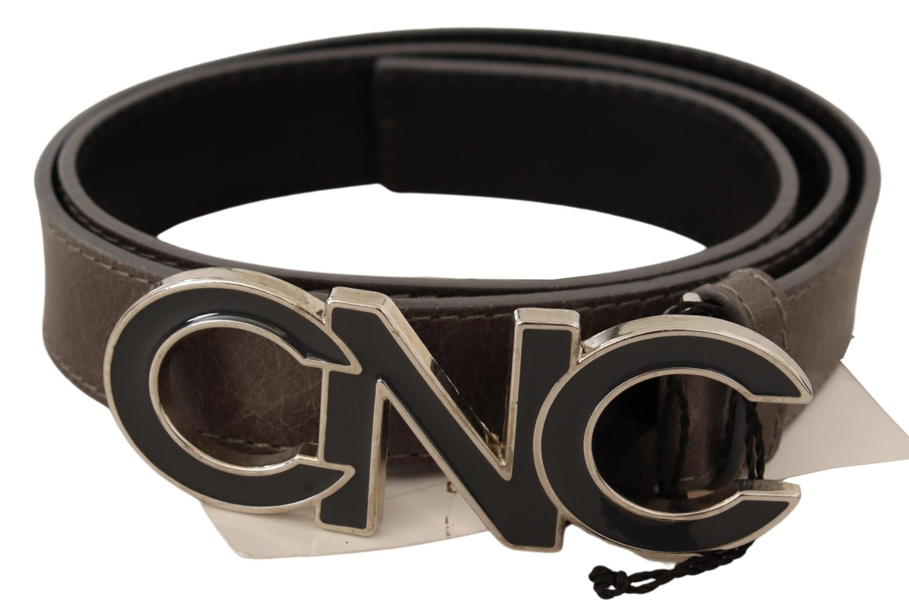 Costume National Brown Letter Logo Buckle Belt | Regal Royce