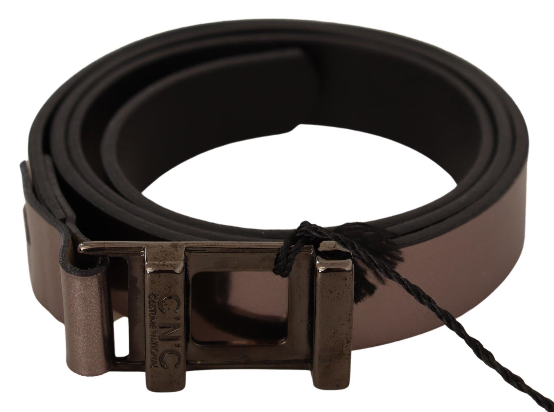 Costume National Pink Metallic Leather Buckle Belt | Regal Royce