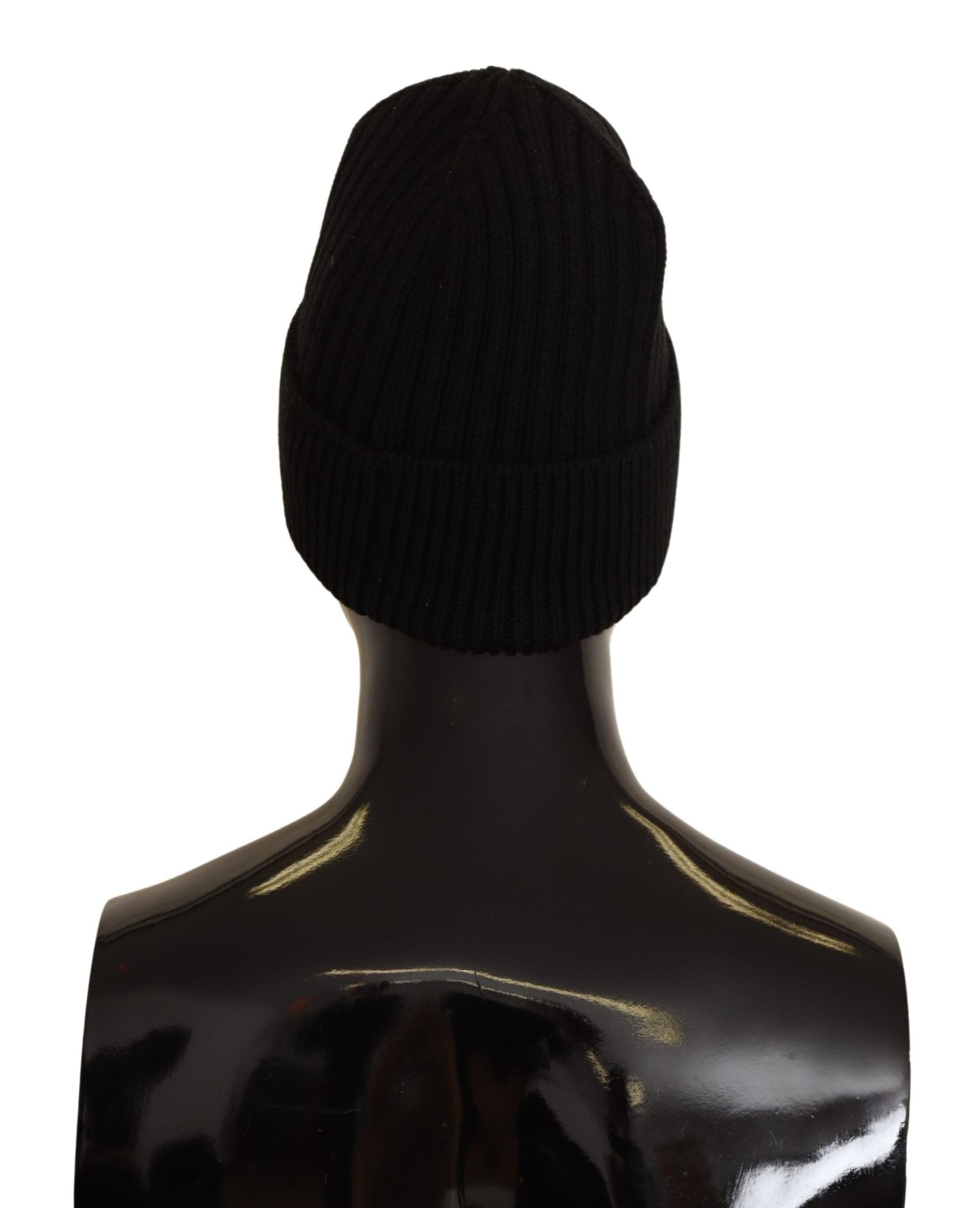 Dolce & Gabbana Black Wool Knit Women Winter Hat | Regal Royce