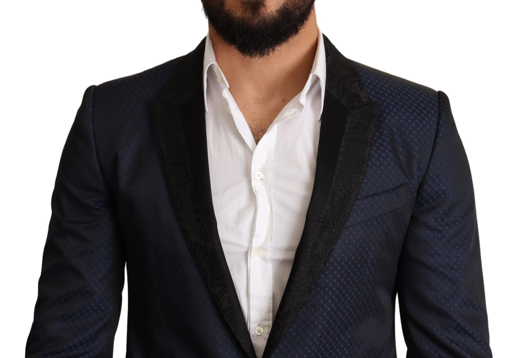 Dolce & Gabbana Blue Wool Slim Fit MARTINI Blazer Jacket | Regal Royce