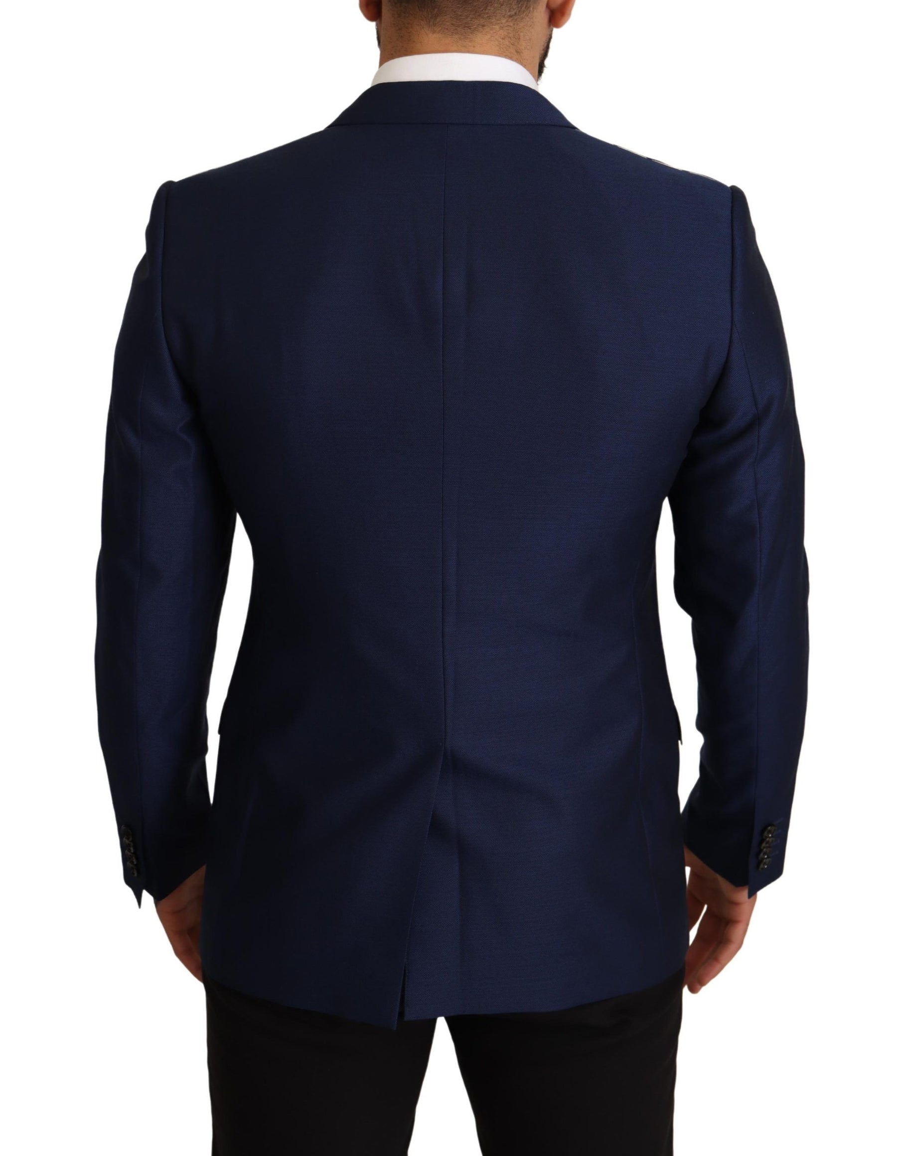 Dolce & Gabbana Navy Blue Slim Fit Jacket MARTINI Blazer | Regal Royce