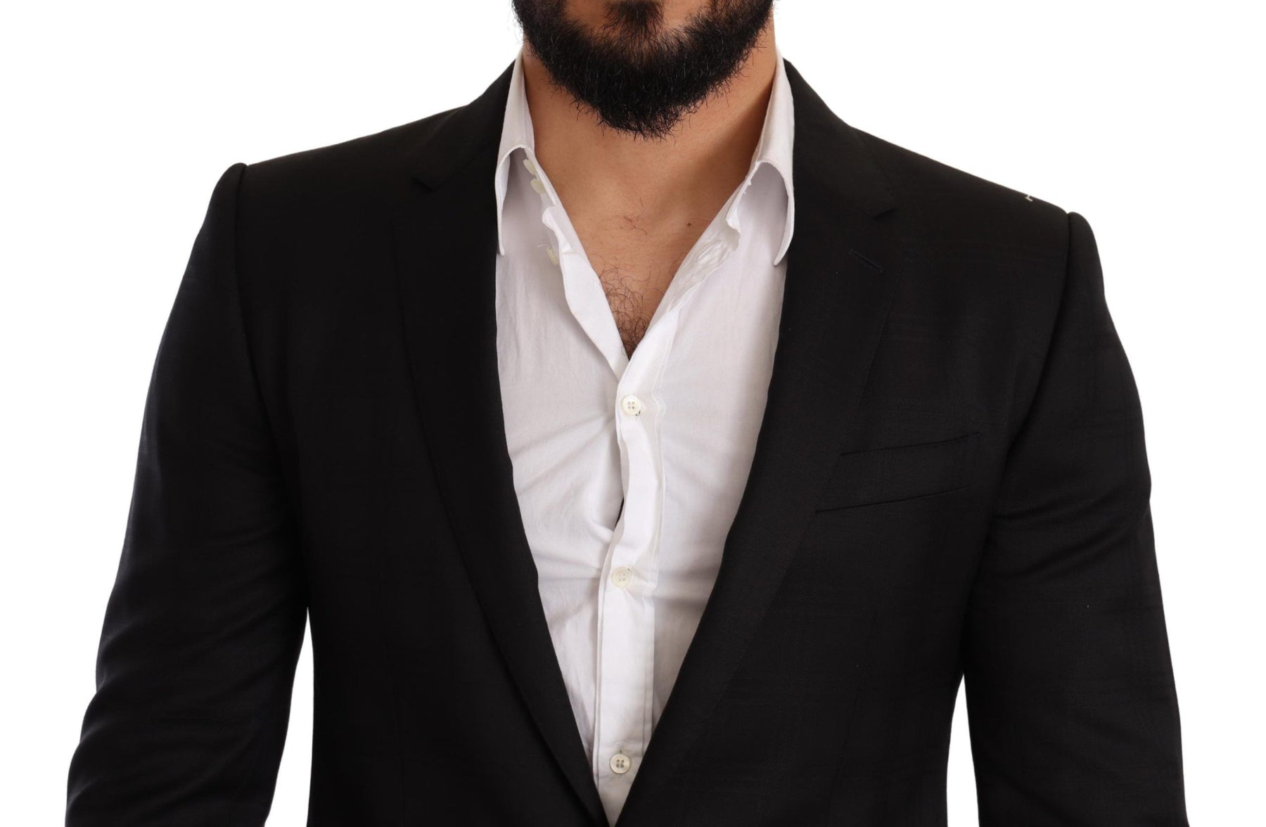 Dolce & Gabbana Black Check MARTINI SLIM FIT 2 Piece Suit | Regal Royce