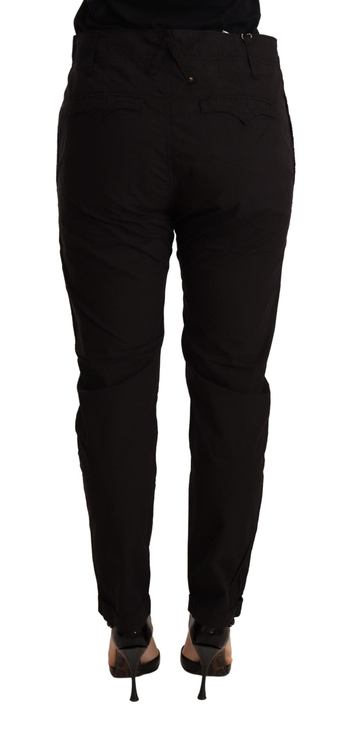 CYCLE Black Mid Waist BAGGY Fit Skinny Trouser | Regal Royce