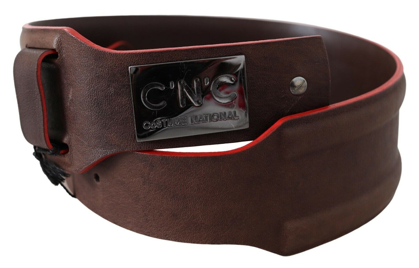 Costume National Dark Brown Genuine Leather Belt | Regal Royce