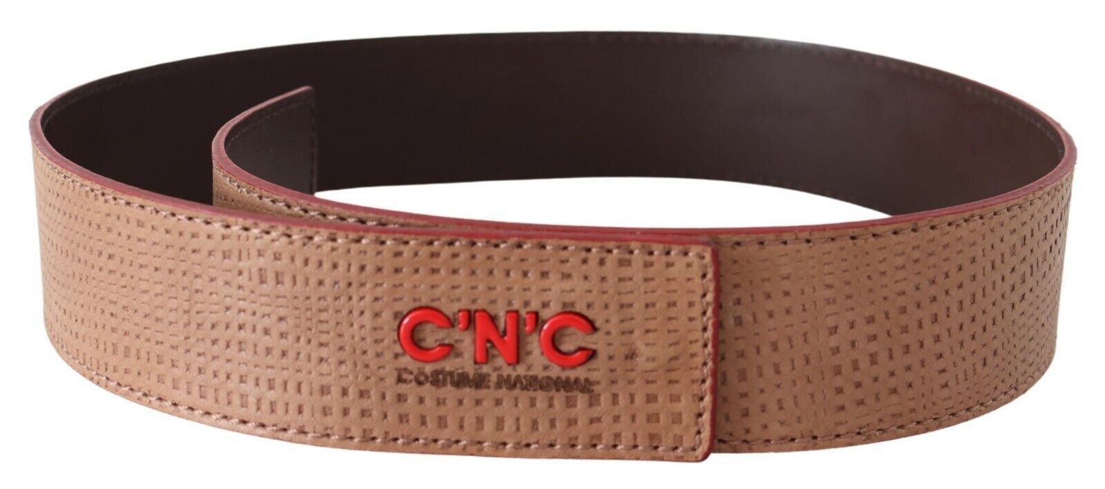 Costume National White Leather Logo Fashion Waist Belt | Regal Royce