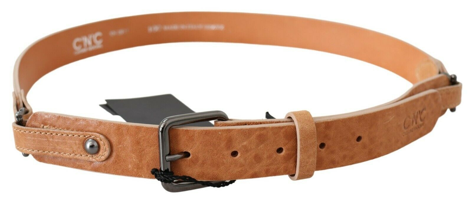 Costume National Light Brown Genuine Leather Belt | Regal Royce