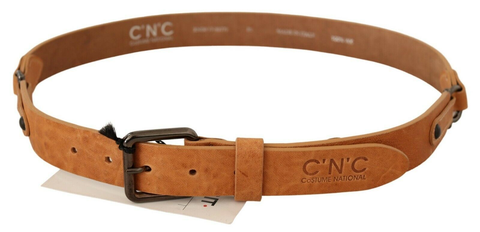 Costume National Light Brown Buckle Waist Belt | Regal Royce