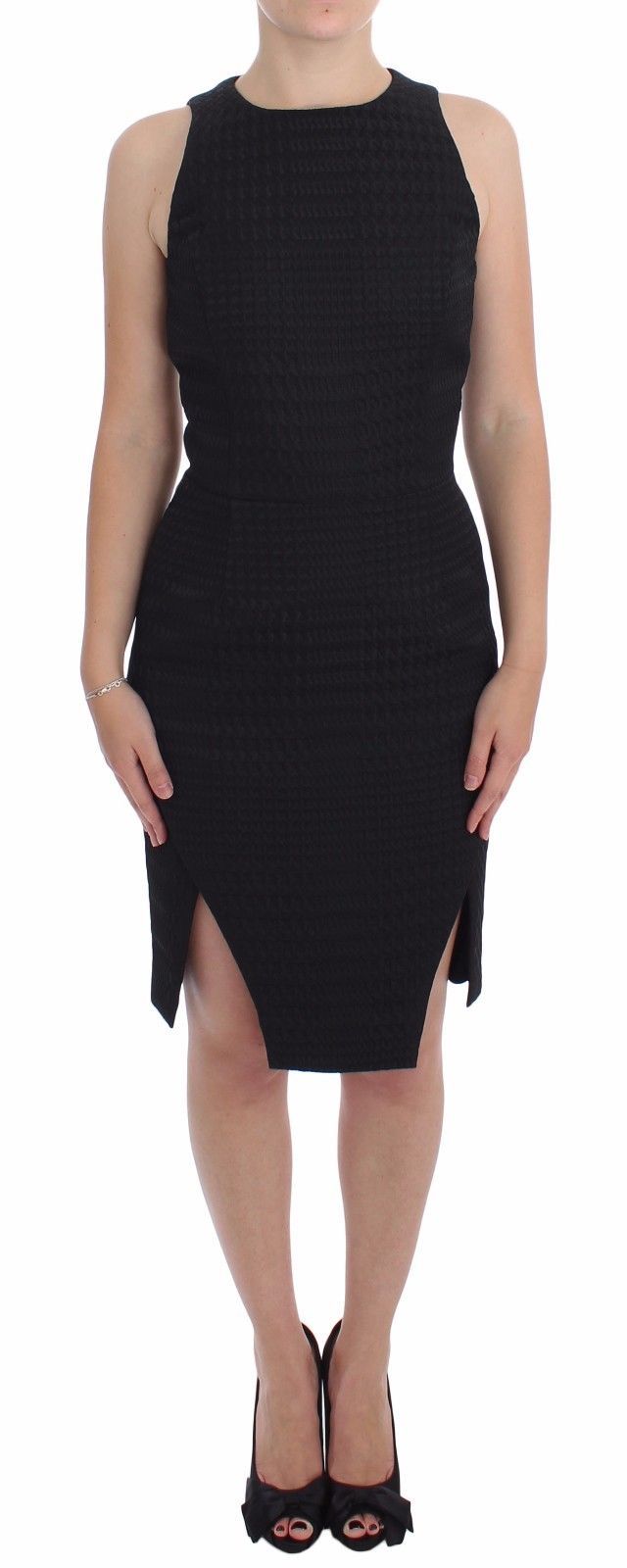DAIZY SHELY Black Sheath Party Evening Knee Length Dress | Regal Royce