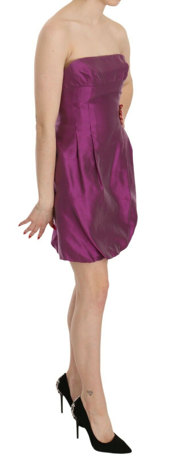 Ermanno Scervino Pink Halter Backless Midi Plain Dress | Regal Royce