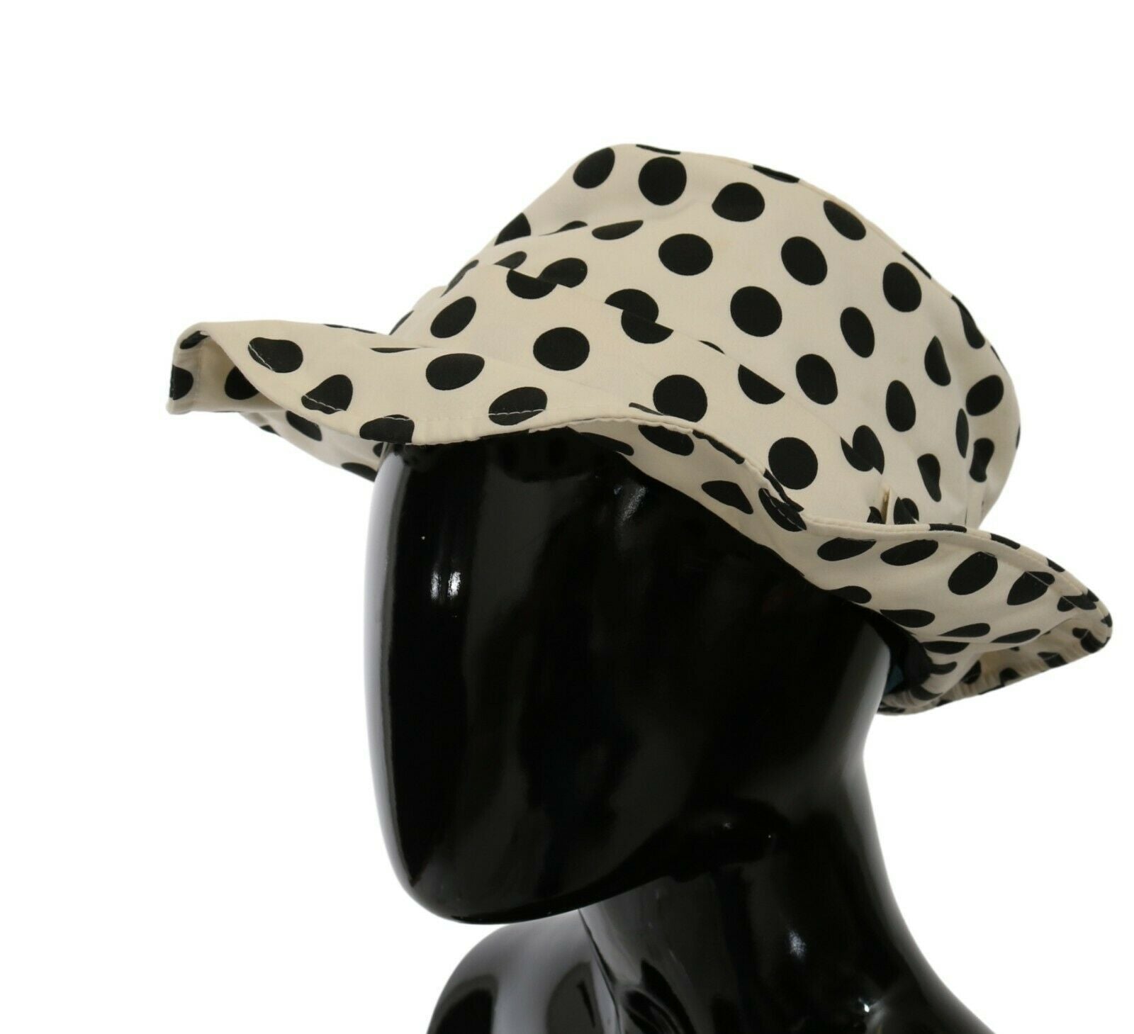 Dolce & Gabbana White 100% Cotton Polka Dot Design Trilby Hat | Regal Royce