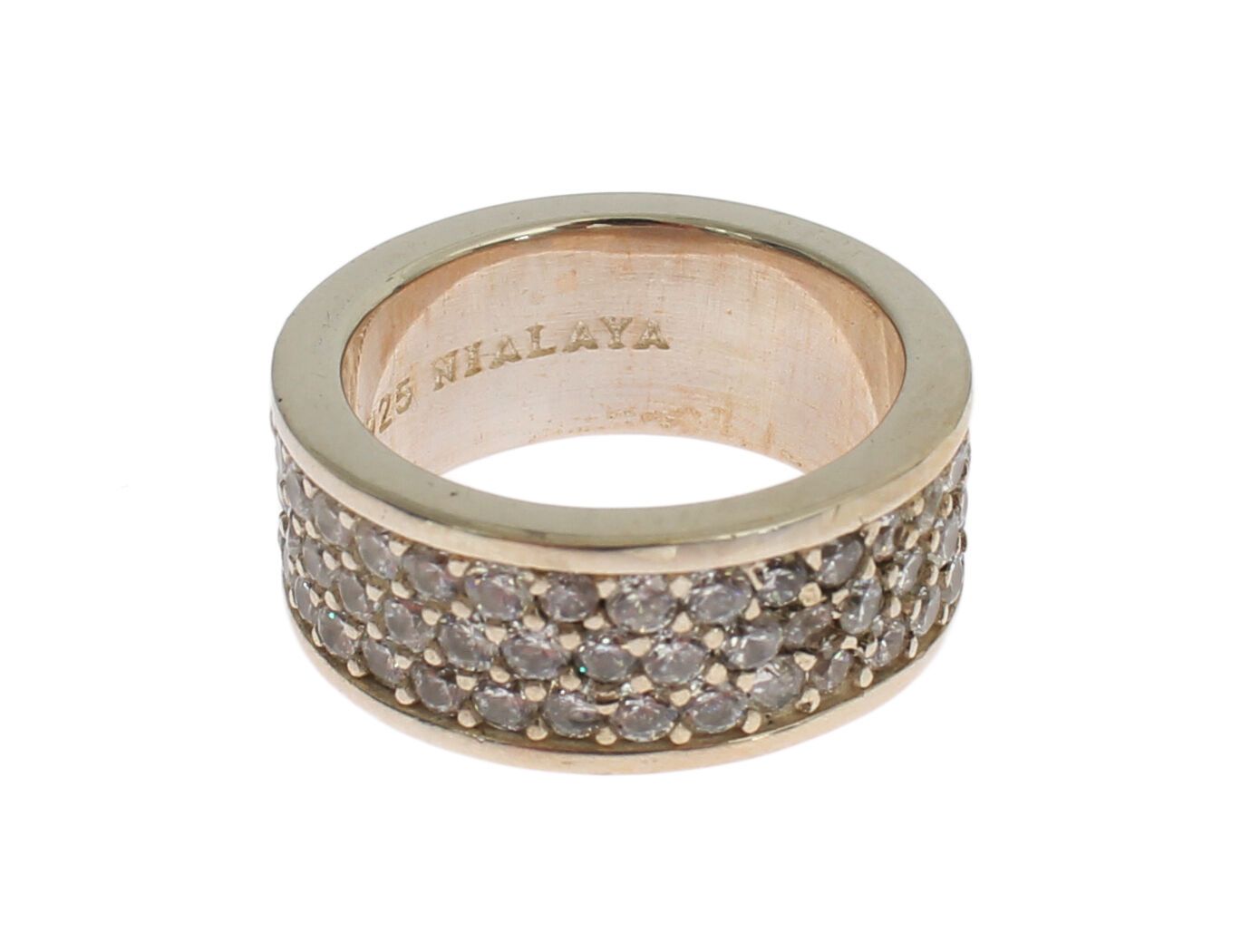 Nialaya Silver Womens CZ 925 Sterling Ring | Regal Royce