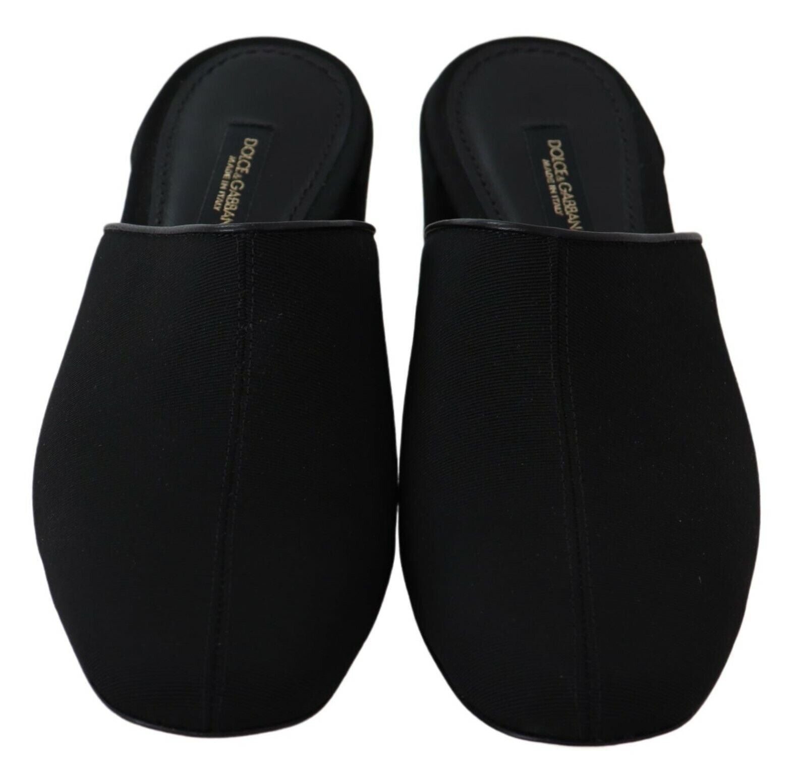 Dolce & Gabbana Black Grosgrain Slides Sandals Women Shoes | Regal Royce