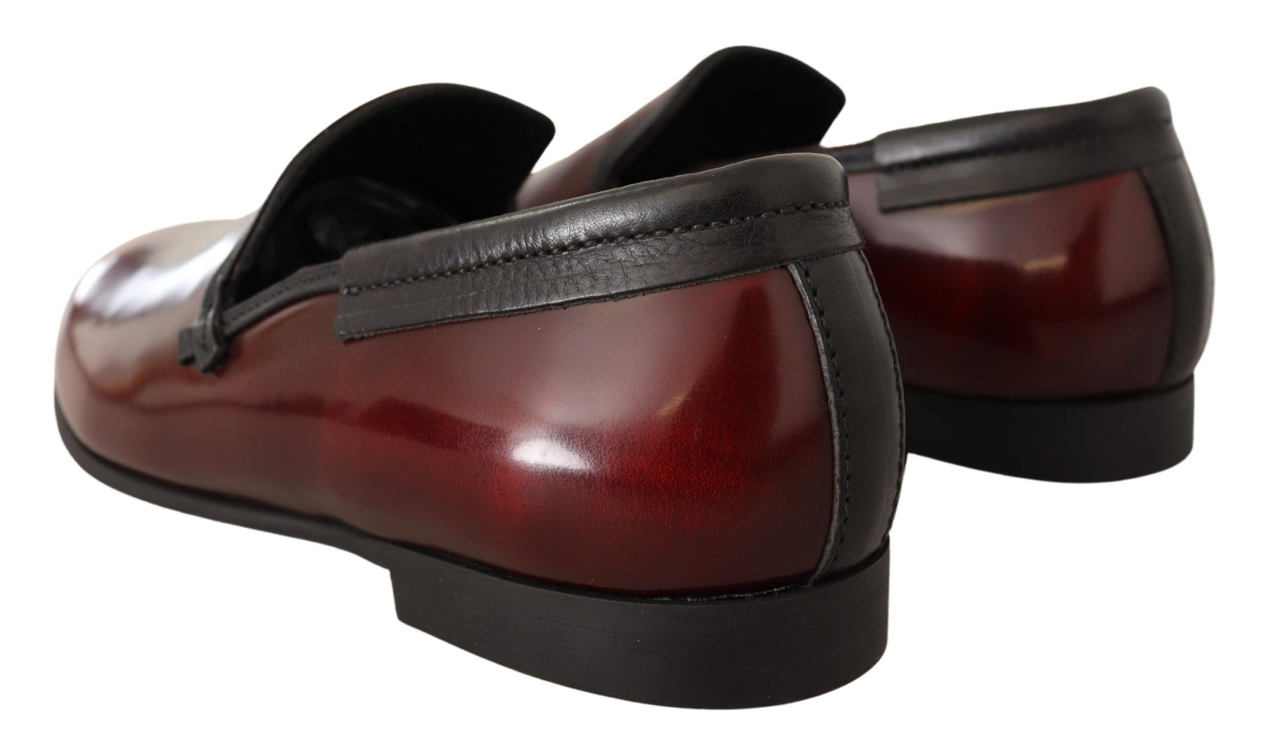 Dolce & Gabbana Bordeaux Patent Leather Dress Loafers Shoes | Regal Royce