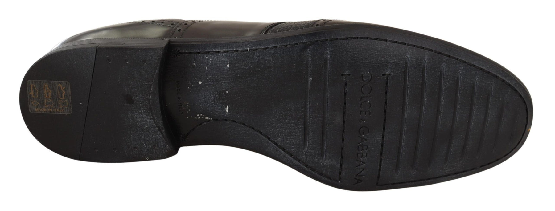 Dolce & Gabbana Brown Lizard Skin Leather Oxford Dress Shoes | Regal Royce