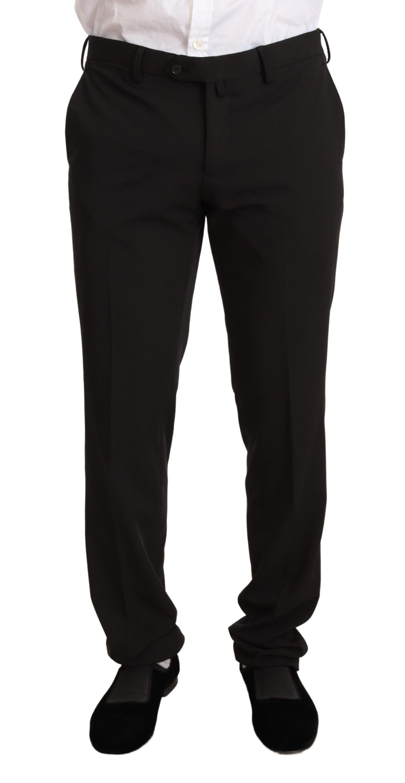 Domenico Tagliente Black Polyester Slim 2 Piece Set TAGLIENTE Suit | Regal Royce