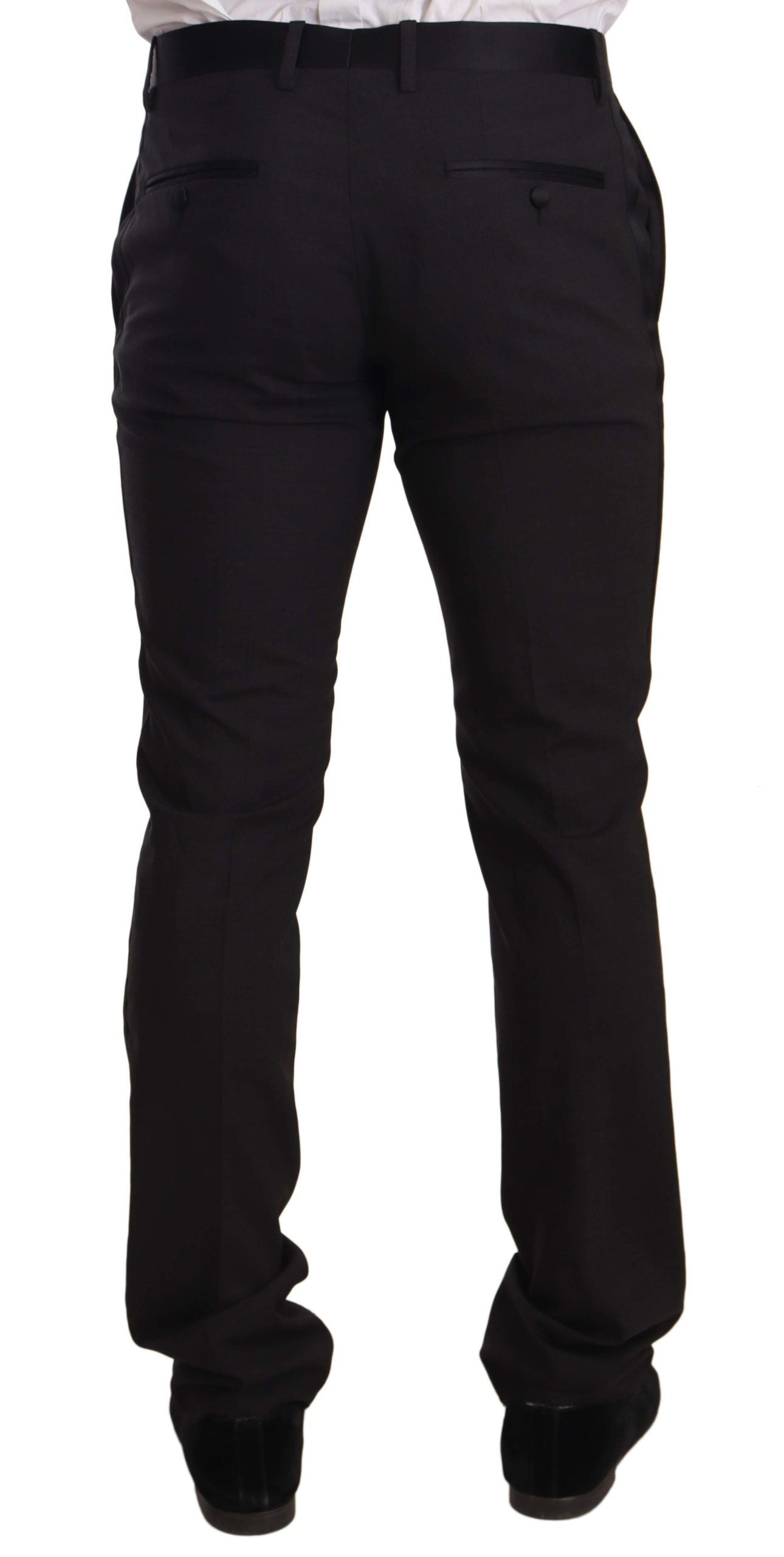 Dolce & Gabbana Blue Velvet Cotton Slim Fit Smoking Suit | Regal Royce