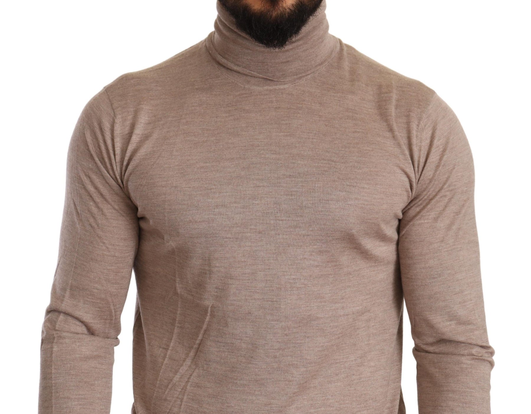 Dolce & Gabbana Beige Cashmere Turtleneck Pullover Sweater | Regal Royce