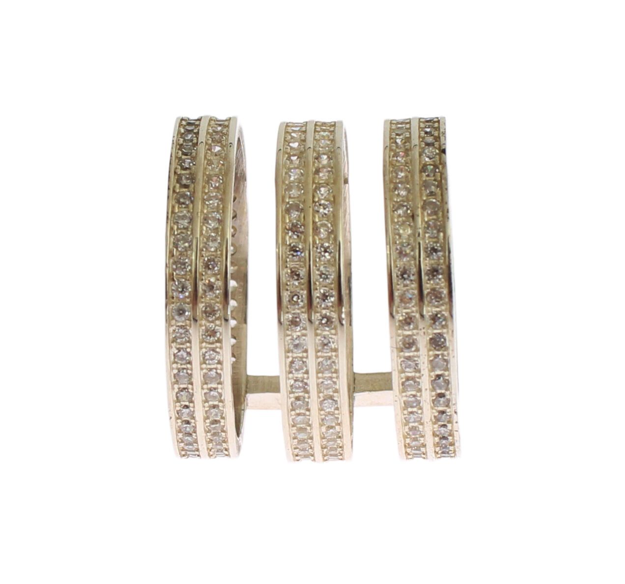 Nialaya Authentic Womens Clear CZ 925 Sterling Silver Ring | Regal Royce