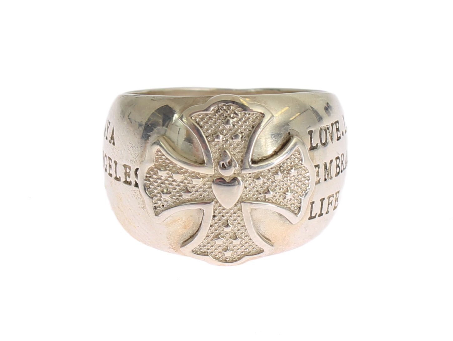 Nialaya Silver Cross Womens 925 Sterling Ring | Regal Royce